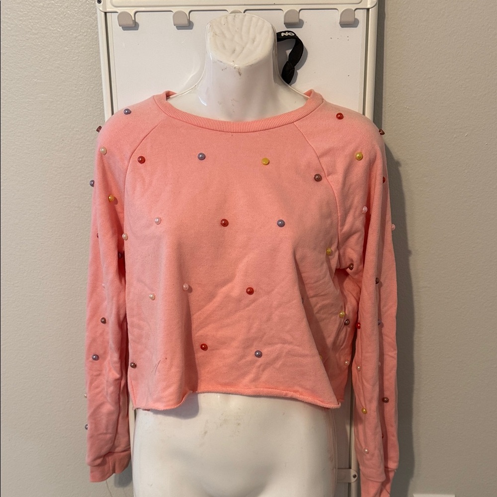 Sincerely Jules Pink Beaded Top